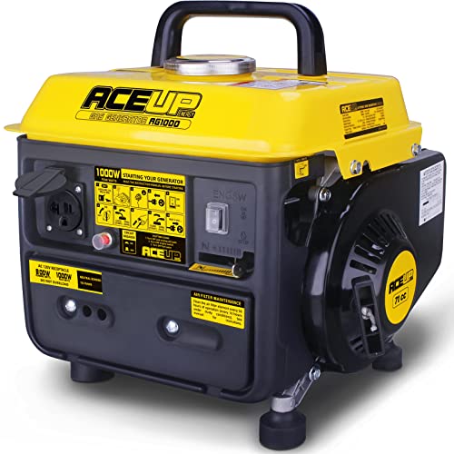 Aceup Energy 1,000W Gas-Powered Generator, Portable Generator Camping Ultralight, EPA & CARB Compliant
