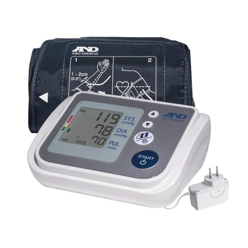 A&D Medical Premium Multi-User Blood Pressure Machine UA-767FAC with Wide-Range Blood Pressure Cuff, (22-42 cm / 8.6-16.5” Range), 60 Readings Per User (4 Users), Includes AC Adapter
