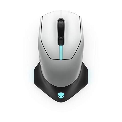 Alienware Wired/Wireless Gaming Mouse 610M-Light, Lunar Light