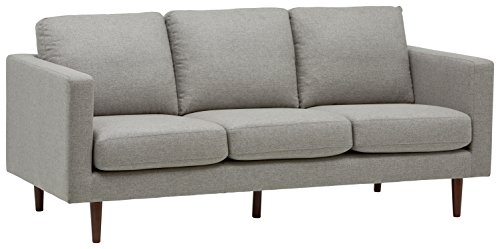 Amazon Brand – Rivet Revolve Modern Upholstered Sofa Couch, 80"W, Grey Weave