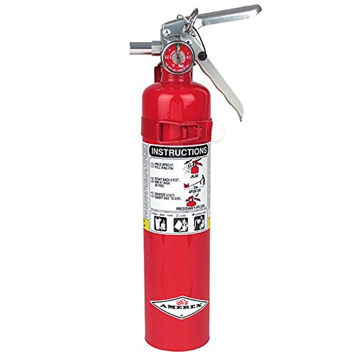 Amerex 90-417 B417, 2.5lb ABC Dry Chemical Class A B C Fire Extinguisher, with Wall Bracket