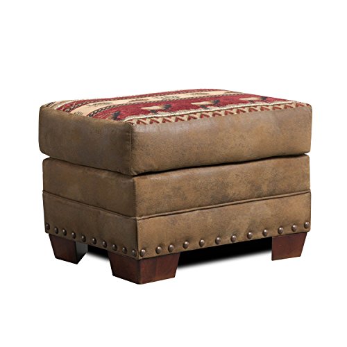 American Furniture Classics 8500-10 Sierra Lodge Ottoman, Brown