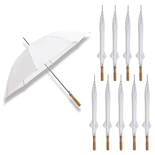 Anderson Umbrella Wedding Umbrella - 51" Umbrella - Manual Open - 10 Pack (White)