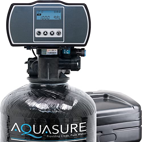 Aquasure Harmony Series 48,000 Grains Whole House Water Softener with High Performance Automatic Digital Metered Control Head | Reduces Hardness & Minerals | Improve Water Quality | For 3-4 bathrooms