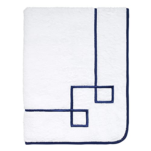 Avanti Linens - Bath Towel, Soft & Absorbent Cotton Towel (Adler Collection-Campaign, White)