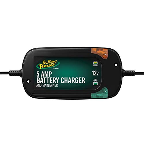 Battery Tender 5 AMP, 12V Battery Charger, Battery Maintainer: Fully-Automatic Battery Charger for Cars, Trucks, SUVs and More - Smart Automotive Battery Chargers - 022-0186G-DL-WH