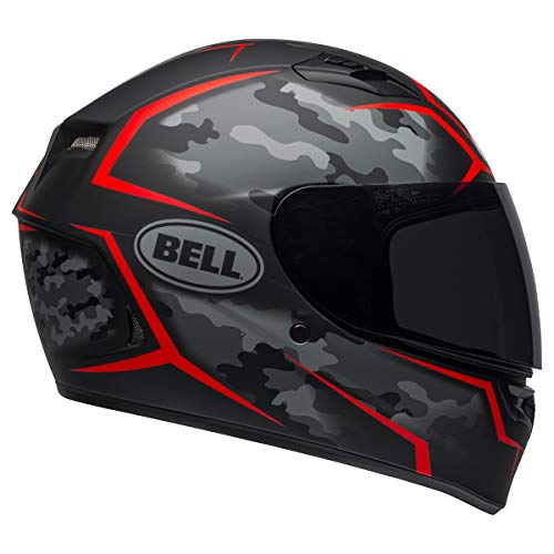 BELL Qualifier Full-Face Helmet (Stealth Camo Matte Black/Red - X-Large)