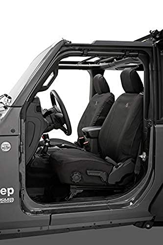 Bestop 2929035 Black Diamond Front Seat Covers - Jeep 2018- Current Wrangler 4-Door; Fit Factory Front Seats