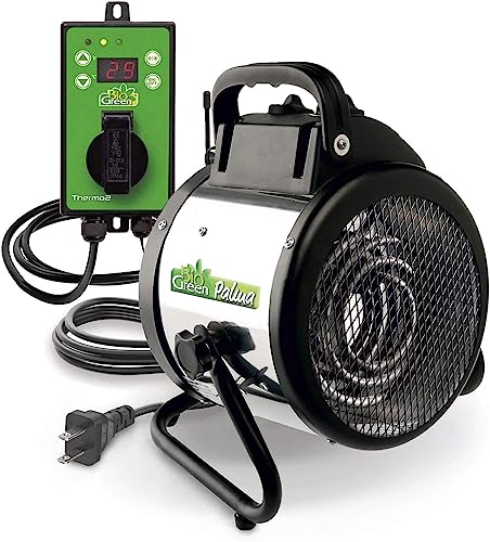 Bio Green PAL 2.0/USDT Palma Greenhouse Heater incl. Digital Thermosta, 11 x 8 x 12.5" / 280 x 195 x 315 mm