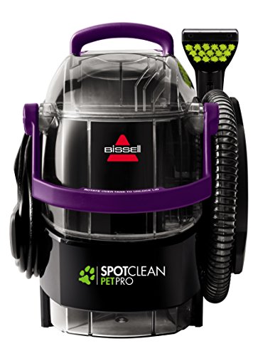 BISSELL SpotClean Pet Pro Portable Carpet Cleaner, 2458, Grapevine Purple, Black