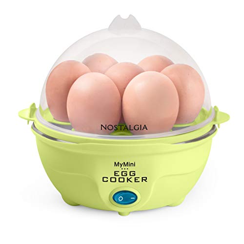 Blackberry Patch Nostalgic MyMini Egg Cooker Makes 7 Hard Boiled Eggs Also Poaches,Steams Vegetables,Omelets and Dim Sum Lime Green