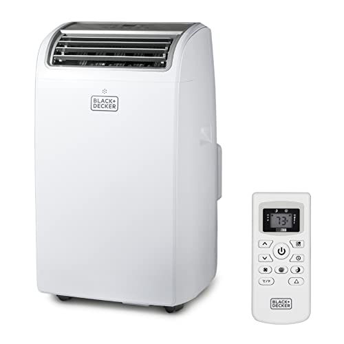 BLACK+DECKER Air Conditioner, 14,000 BTU Air Conditioner Portable for Room up to 700 Sq. Ft. with Remote Control, White