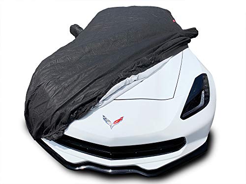 CarsCover Custom Fit C7 2014-2019 Chevy Corvette Stingray Z51/Z06/Grand Sport Car Cover for 5 Layer Ultrashield Black