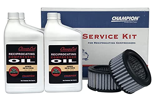 Champion R-Series and RV-Series Air Compressor Synthetic Oil & Filter Maintenance Kit (for use with R30 and RV30 Compressor Pumps)