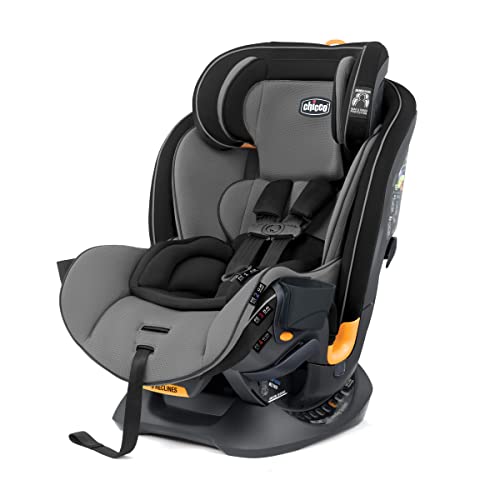 Chicco Fit4® 4-in-1 Convertible Car Seat, Rear-Facing Seat for Infants 4-40 lbs., Forward-Facing Car Seat 25-65 lbs., Booster 40-100 lbs. | Onyx/Black/Grey