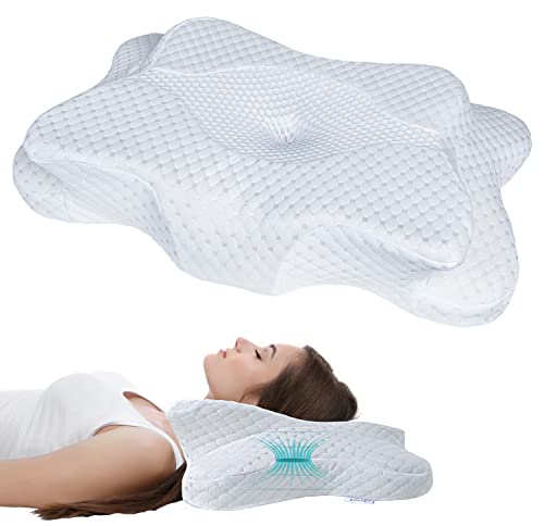 CHxxy Cervical Neck Pillow and 4 inch Foldable Guest Mattress Bed Perfect for Neck and Shoulder Pain Relief