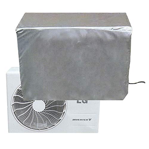 CLAIRLA - Air Conditioner Waterproof Cover for ac Outdoor Unit, AC Condensing HVAC Unit Winter line Set Covers, Slim Duct Hide Cover kit (37.8"x34.2"x15"inch)