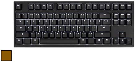 Code V3 87-Key Illuminated Mechanical Keyboard - White LED Backlighting, Black Case (Cherry MX Brown)