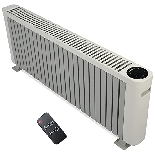 Convection Panel Space Heater for Indoor Use Large Room, 1500W Full Room Quiet Heating with Auto Thermostat, 3 Modes, 12H Timer, Child Lock, Infrared Space Heater for Bedroom, Office