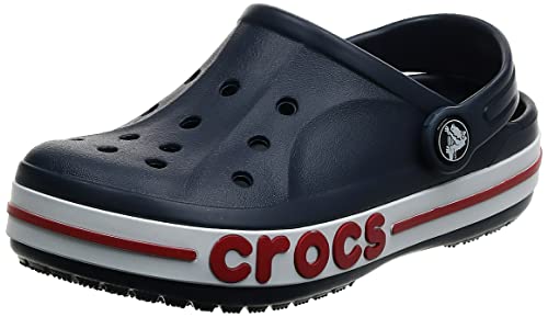Crocs Unisex-Adult Bayaband Clogs, Navy/Pepper, 10 Men/12 Women