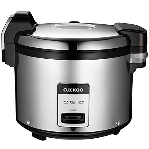 CUCKOO CR-3032 | 30-Cup (Uncooked) Commercial Rice Cooker & Warmer | Automatic Warm Mode, Nonstick Inner Pot, Detachable Inner Lid | Stainless Steel