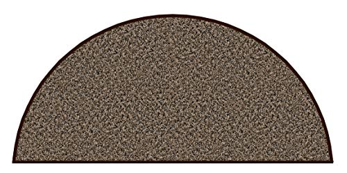 Dream Weaver Half Round 3'X1'6" Indoor Area Rug -Toffee 30oz - Plush Textured Carpet for Residential or Commercial use with Premium Bound Polyester Edges.