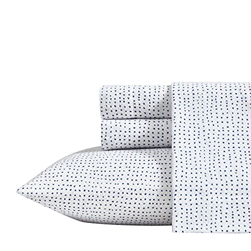 ED Ellen DeGeneres | Flannel Collection | Bed Sheet Set - 100% Cotton, Oeko-Tex Certified, Pre-Shrunk & Brushed for Extra Softness, Cozy & Comfortable Bedding, Twin XL, Abstract Polka Dot