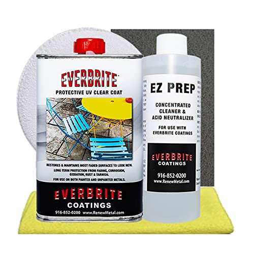 Everbrite Starter Kit (16 Oz.) Clear, Protective Coating for Metal