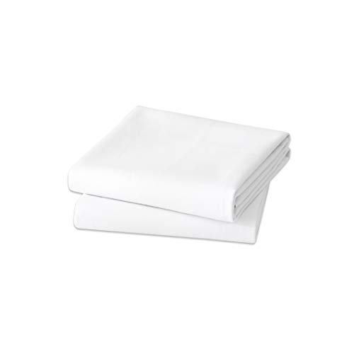 Flannel Crib Protector Pad，100％ Waterproof Mattress Protector Pad, One Size, 27" X 50"-2pcs