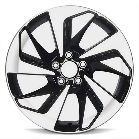 For 15-16 Honda CR-V 18 Inch Machined Black Aluminum Rim - OE Direct Replacement - Road Ready SUV Wheel