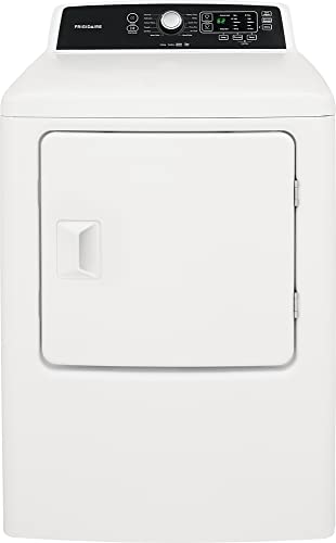 Frigidaire FFRG4120SW 6.7 cu. ft. Large Capacity Free Standing Gas Dryer, 10 dry cycles, Quick Dry, Active Wear, Sanitize, Eco Dry, Anti-Wrinkle, Reversible Door option, in White