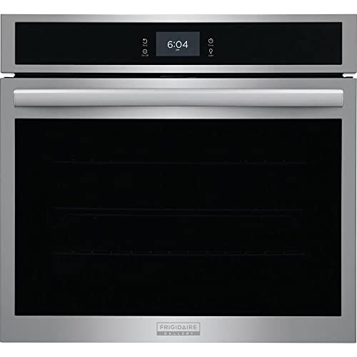 Frigidaire Gallery GCWS3067AF 30 inch Gallery Series 5.3 cu. ft. Total Capacity Electric Single Wall Oven with 3 Oven Racks, Convection, Sabbath Mode, Delay Bake, Steam Clean, in Stainless Steel