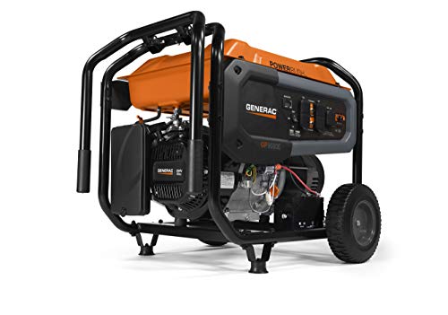Generac 76864 GP8000E 8,000-Watt Portable Gas Generator - Powerful and Reliable Energy Solution for Home, Camping, and Emergencies