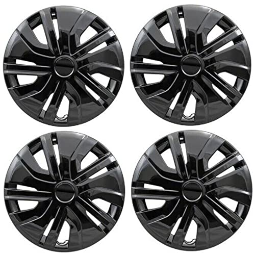 Gevog 4pcs 14”Black Hubcap Wheelcover Replacement for 2017-2018 Mirage Hatchback