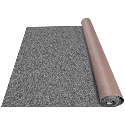 Happybuy Gray Marine Carpet 6 ft x 18 ft Boat Carpet Rugs Indoor Outdoor Rugs for Patio Deck Anti-Slide TPR Water-Proof Back Cut Outdoor Marine Carpeting Easy Clean Outdoor Carpet Roll