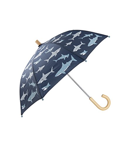 Hatley Boys' Little Printed Umbrellas, Shark Frenzy, One Size