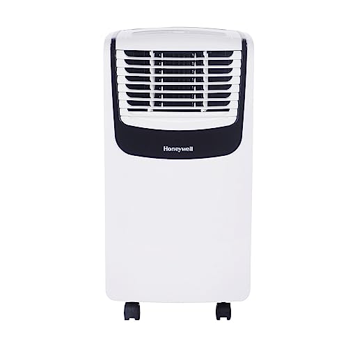 Honeywell 9,100 BTU (ASHRAE)/6,100 BTU (SACC) Portable Air Conditioner, (White/Black)