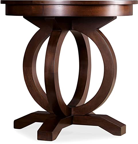 Hooker Furniture Kinsey Round End Table in Walnut