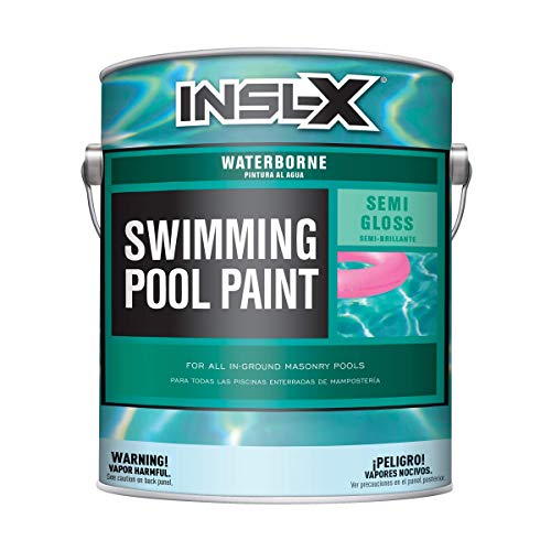 INSL-X Waterborne, Semi-Gloss Acrylic Pool Paint, Ocean Blue, 1 Gallon