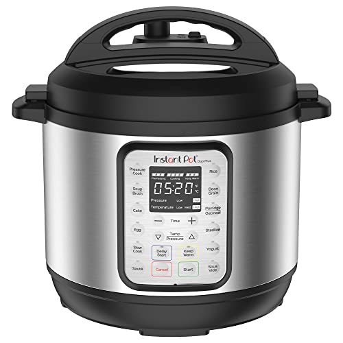 Instant Pot Duo Plus 9-in-1 Electric Pressure Cooker, Slow Cooker, Rice Cooker, Steamer, Sauté, Yogurt Maker, Warmer & Sterilizer, Includes Free App with over 1900 Recipes, Stainless Steel, 8 Quart