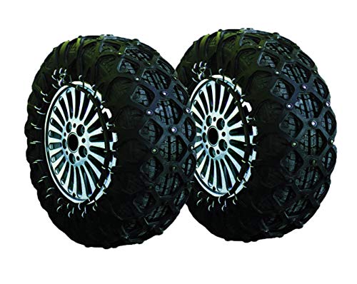 Jeremywell Anti Slip Security NATURAL Rubber Snow Tire Chain For Cars/SUV/Trucks Tire 205/75R15, 225/55R17, 225/60R16, 225/65R15, 225/70R15, 235/55R17,235/60R16, 245/45R18