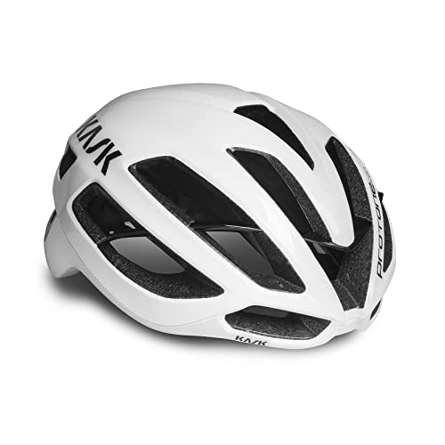 KASK Protone Icon Bike Helmet I Aerodynamic Road Cycling, Mountain Biking & Cyclocross Helmet - White - Large