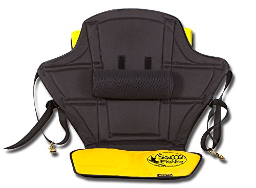 Kayak Fishing Seat for Anglers Fishermen 20" High Back Support with Lumbar Roll and Nylon Gel seat for Big Catch Kayaking Comfort