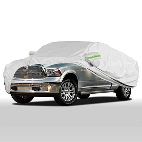 KEYOOG 6-layer Full Car Cover Is All-weather Waterproof, Heavy Outdoor Pickup Truck Cover, Universal In All Seasons, Snow Protection, Acid Rainproof, Sunscreen, UV Protection, length Up To 260 "(P-XL)