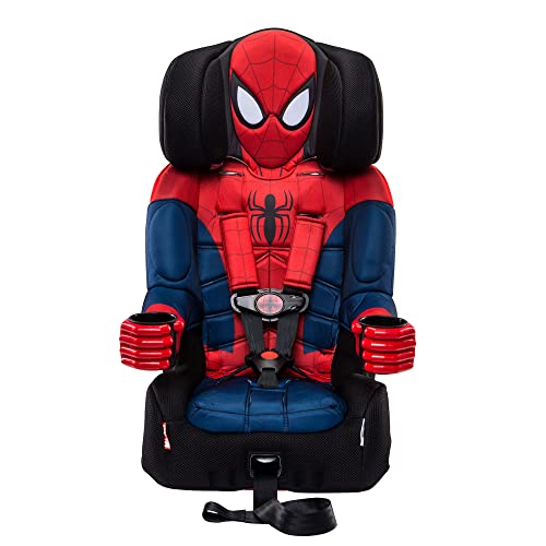 KidsEmbrace Marvel Spider-Man Safety Vehicle Combination 5 Point Harness High Back Booster Car Seat for Ages 12 Months to 10 Years Old