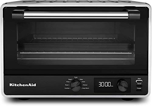 KitchenAid KCO211BM Digital Countertop Toaster Oven, Black Matte (RENEWED) CERTIFIED REFURBISHED