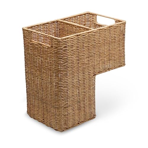 KOUBOO Wicker Step Basket, Natural