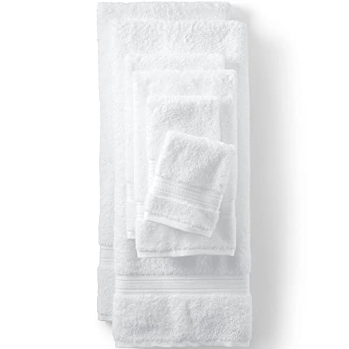 Lands' End Supima Towel White 6 Piece Towel Set