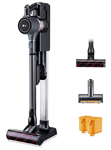 LG CordZero Cordless Stick Vacuum Cleaner, Hard Floor, Carpet, Upholstery, Car, Pet Hair, Powerful Suction, Extra Battery, Up to 80 Min, Lightweight, Handheld, A907GMS