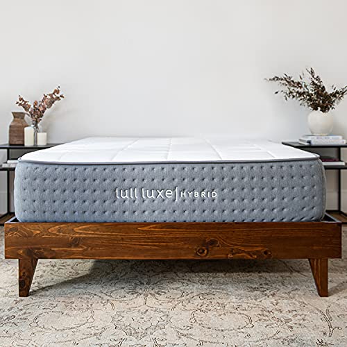 Lull The Luxe Hybrid Mattress in a Box - A Luxurious Combination of Premium Memory Foam and Individually Wrapped Springs (King)